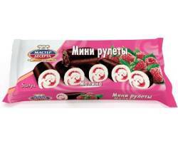 Мини-рулет "Мастер десерта" 175 гр. малина                                                          