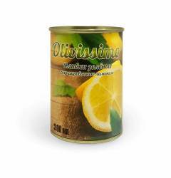 Оливки  "OLIVISSIMO" зеленые фаршир. лимоном 280гр 1/12                                             