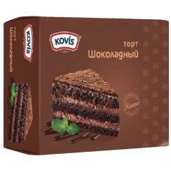 Торт бисквитный "Шоколадный" KOVIS 240г 1/12                                                        