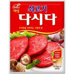 Приправа Даши со вкусом говядины Genso 1кг 1/10 Корея                                               