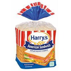 Сэндвичный хлеб HARRY`S "AMERICAN SANDWICH" 470гр пшеничный 1/10                                    