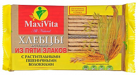 Хлебцы хрустящие "Maxi Vita" пшеничные волокна 150гр. 1/20