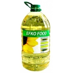 EFKO FOOD масло подсолнечное раф.дезод. высший сорт 5л 1/4